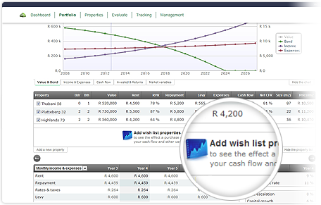 Scenario comparison so you can make the best investment decisions